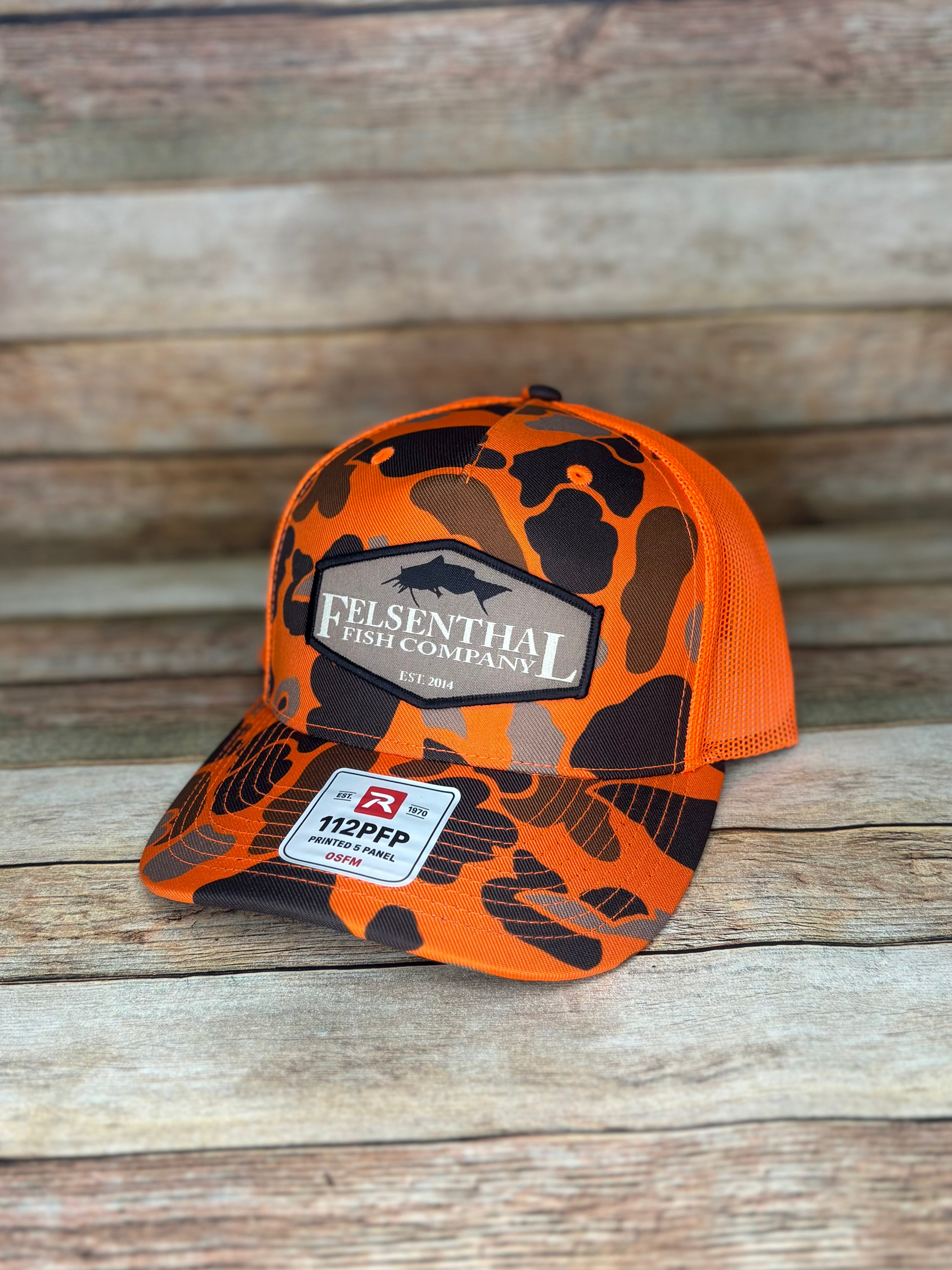 Richardson 112 Hunter Orange Duck Camo Hat