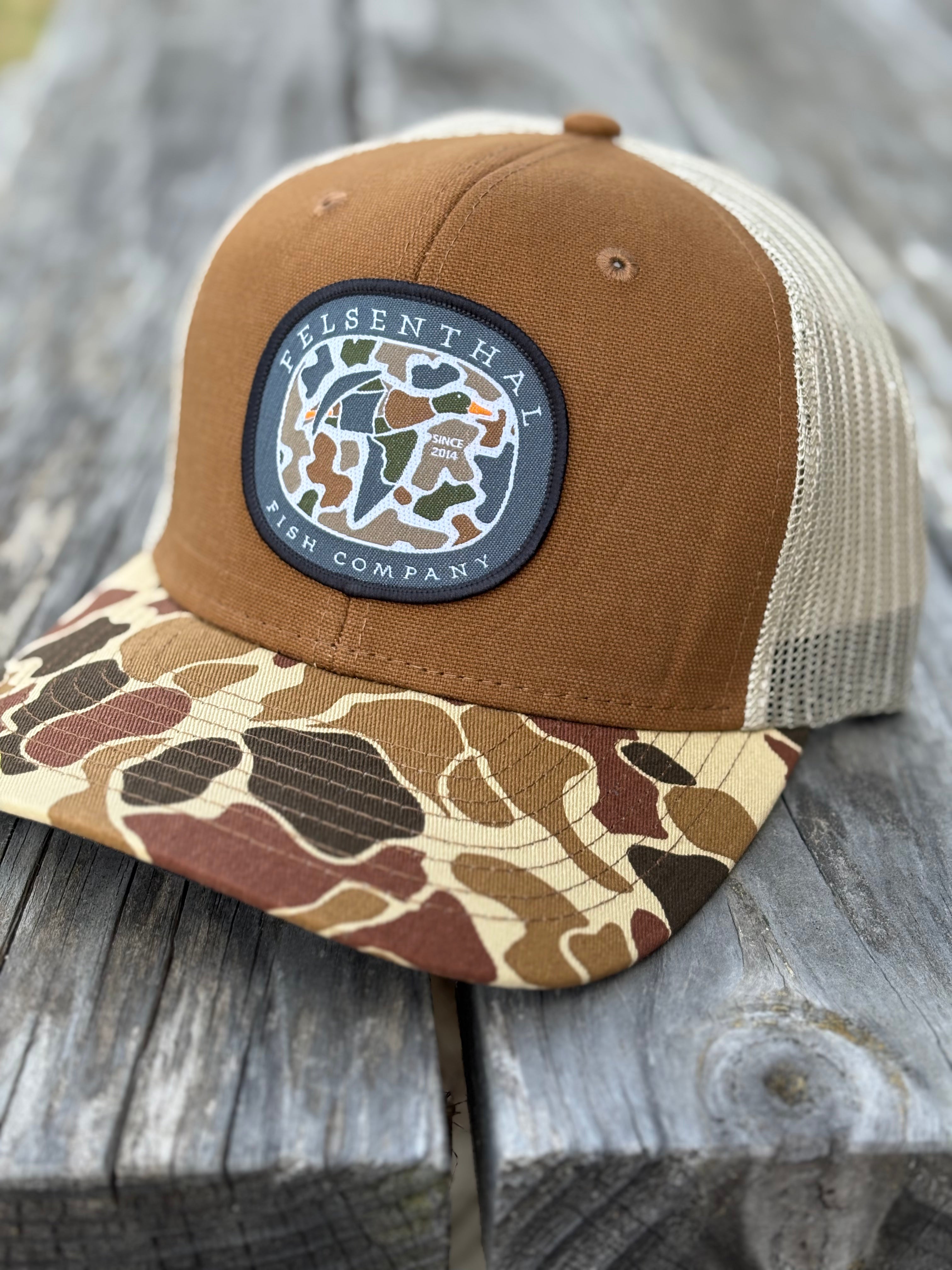 Dri Duck Camo/Brown Ridgewood Hat