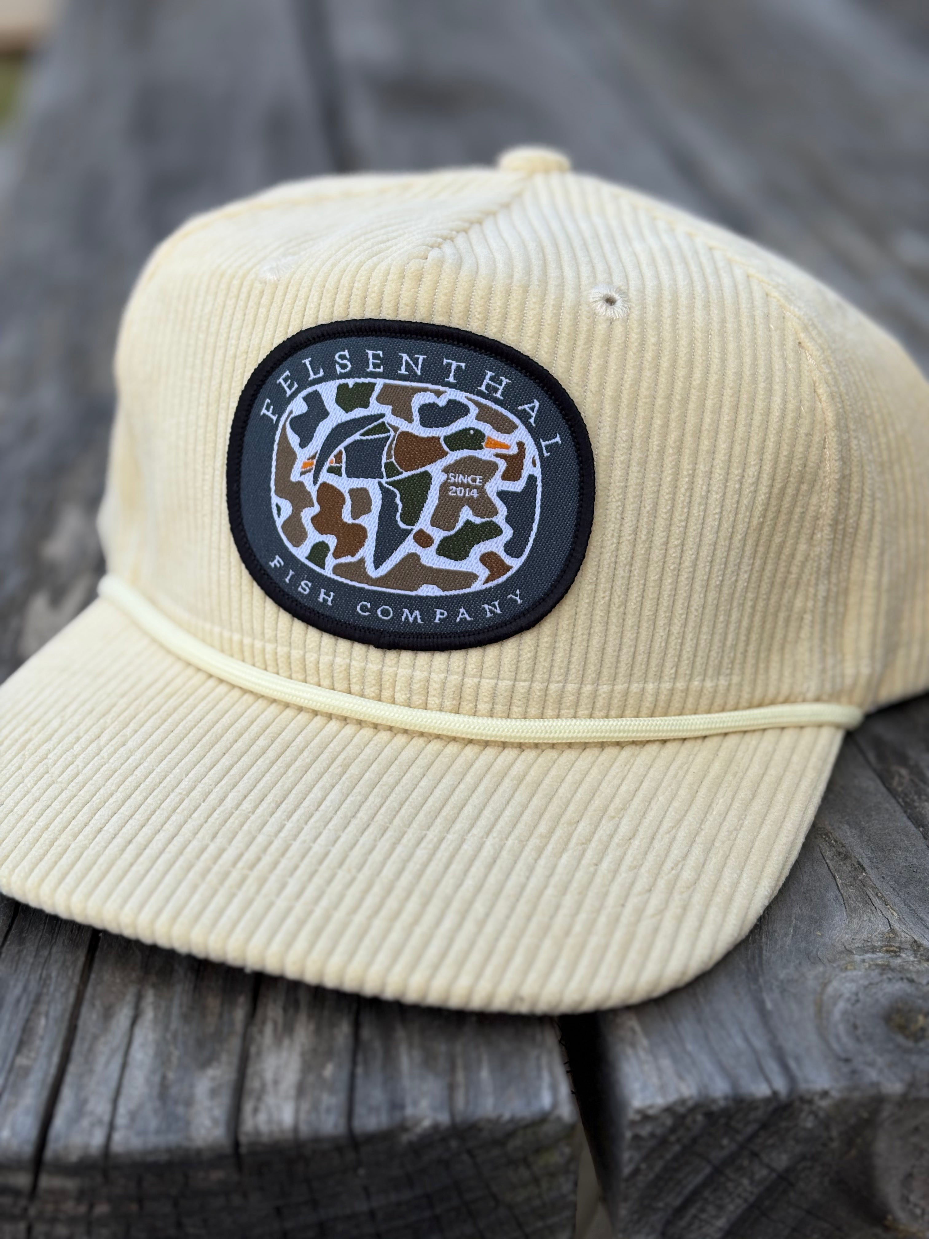 Lost Hat Co. Cream Corduroy Goat Rope Hat