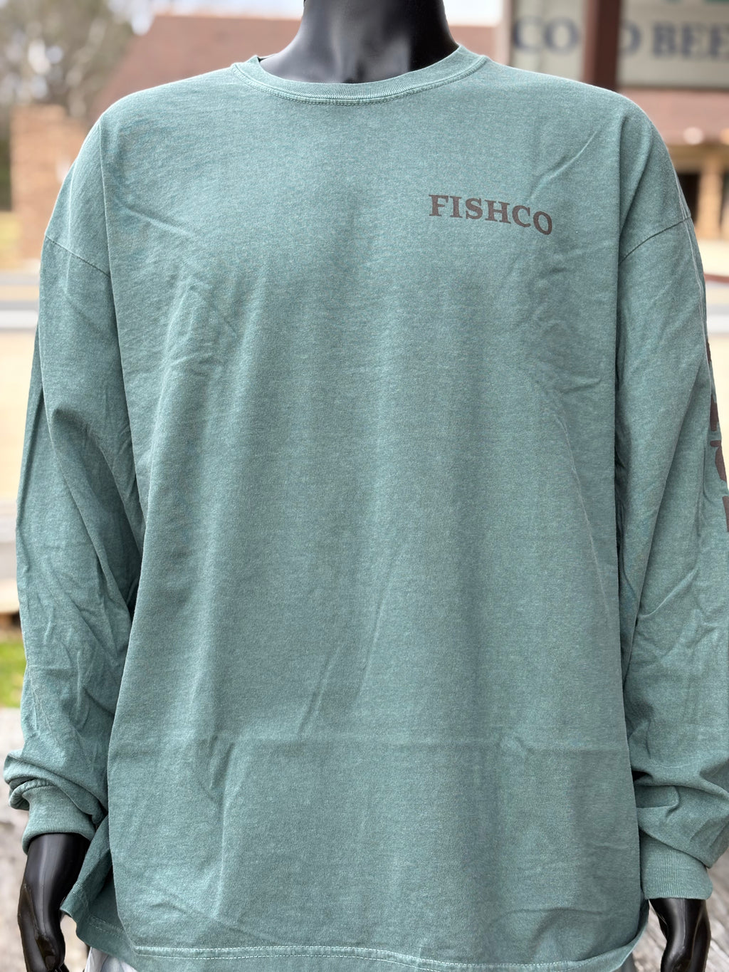 Long Sleeve Green Flying Ducks T-Shirt