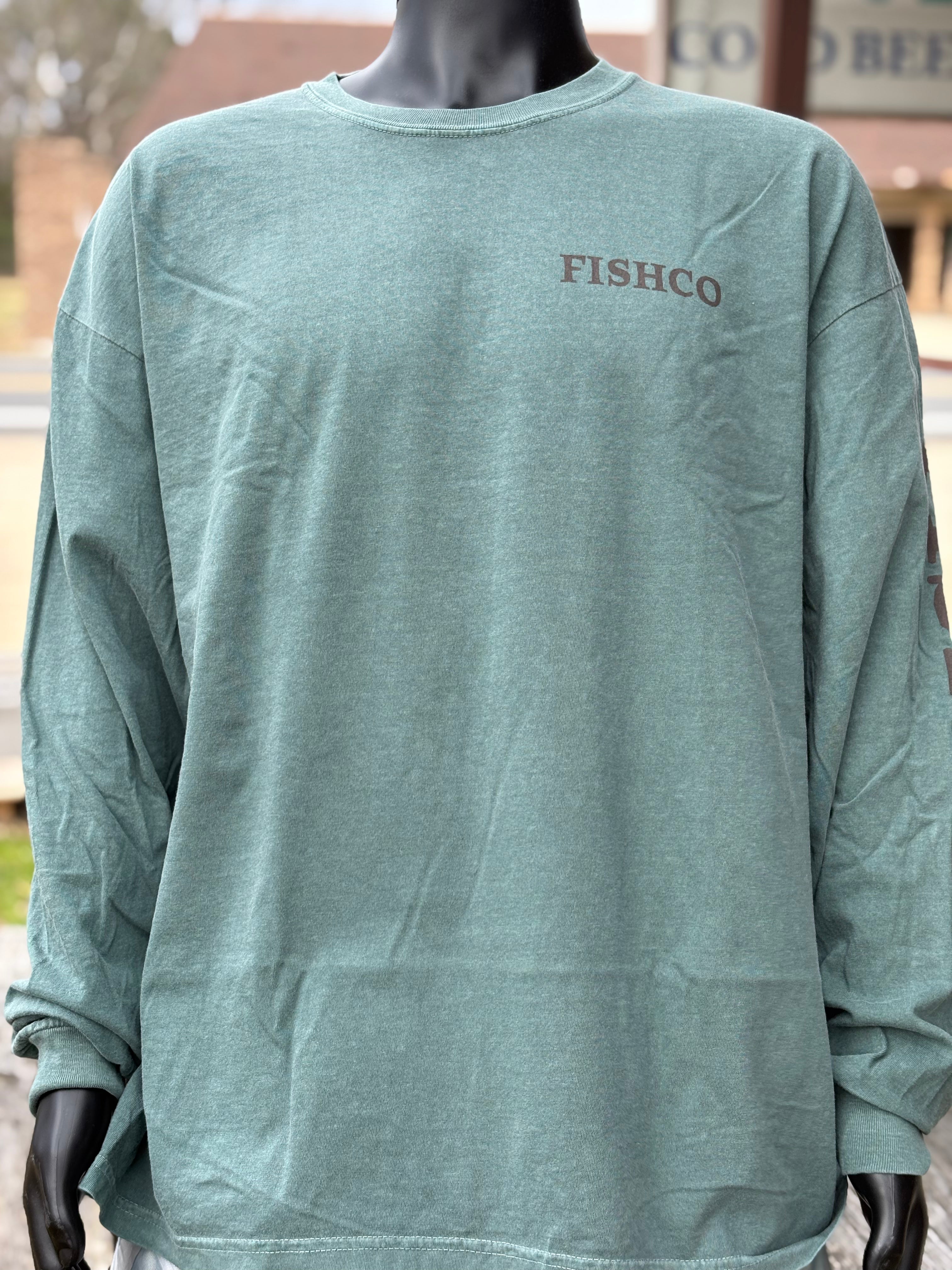 Long Sleeve Green Flying Ducks T-Shirt