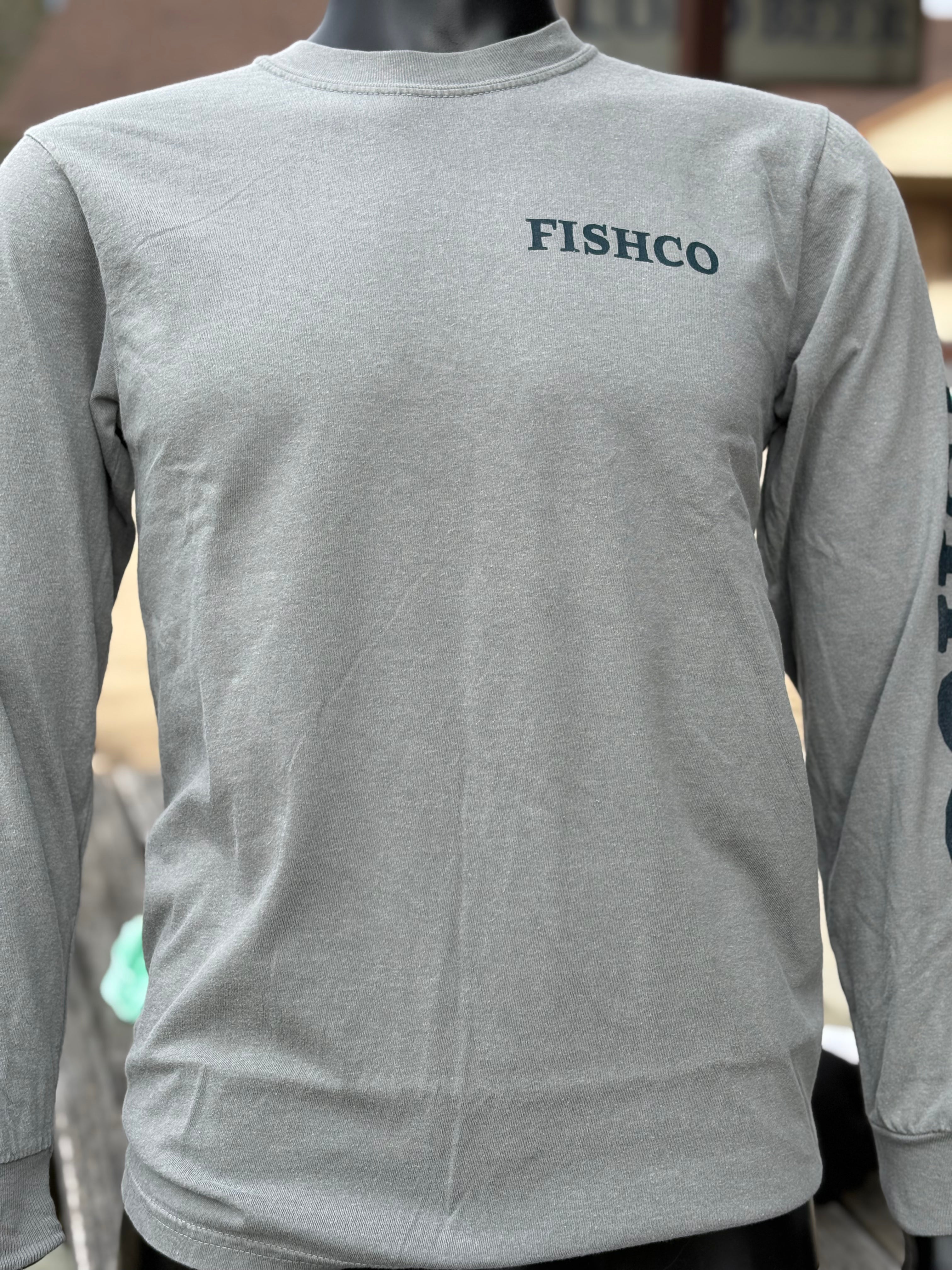 Long Sleeve Grey Duck Patch T-Shirt
