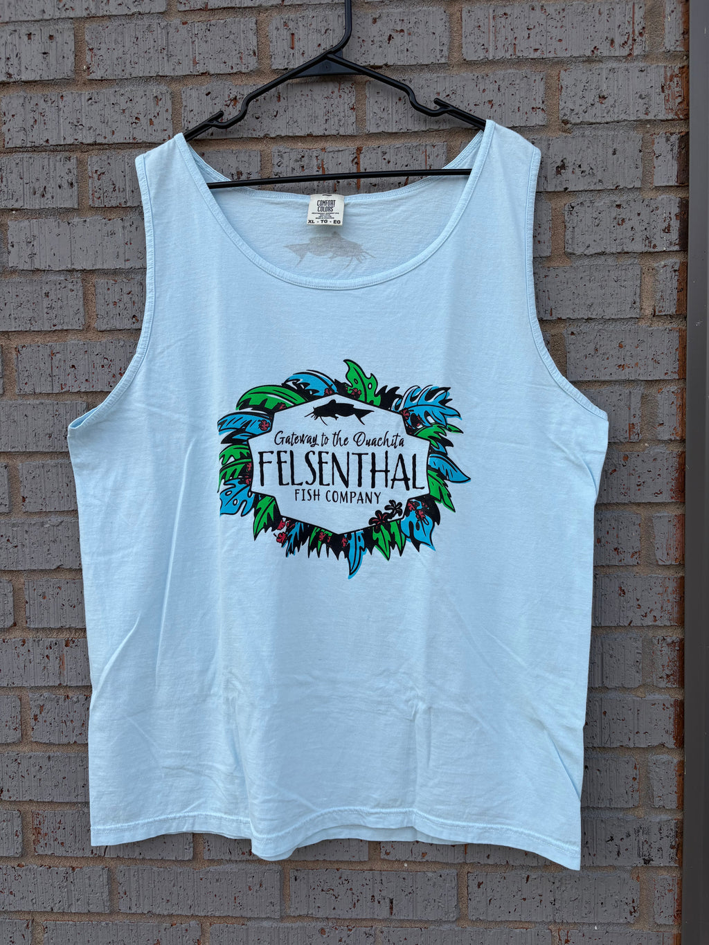 Powder Blue Company Tank (Floral)