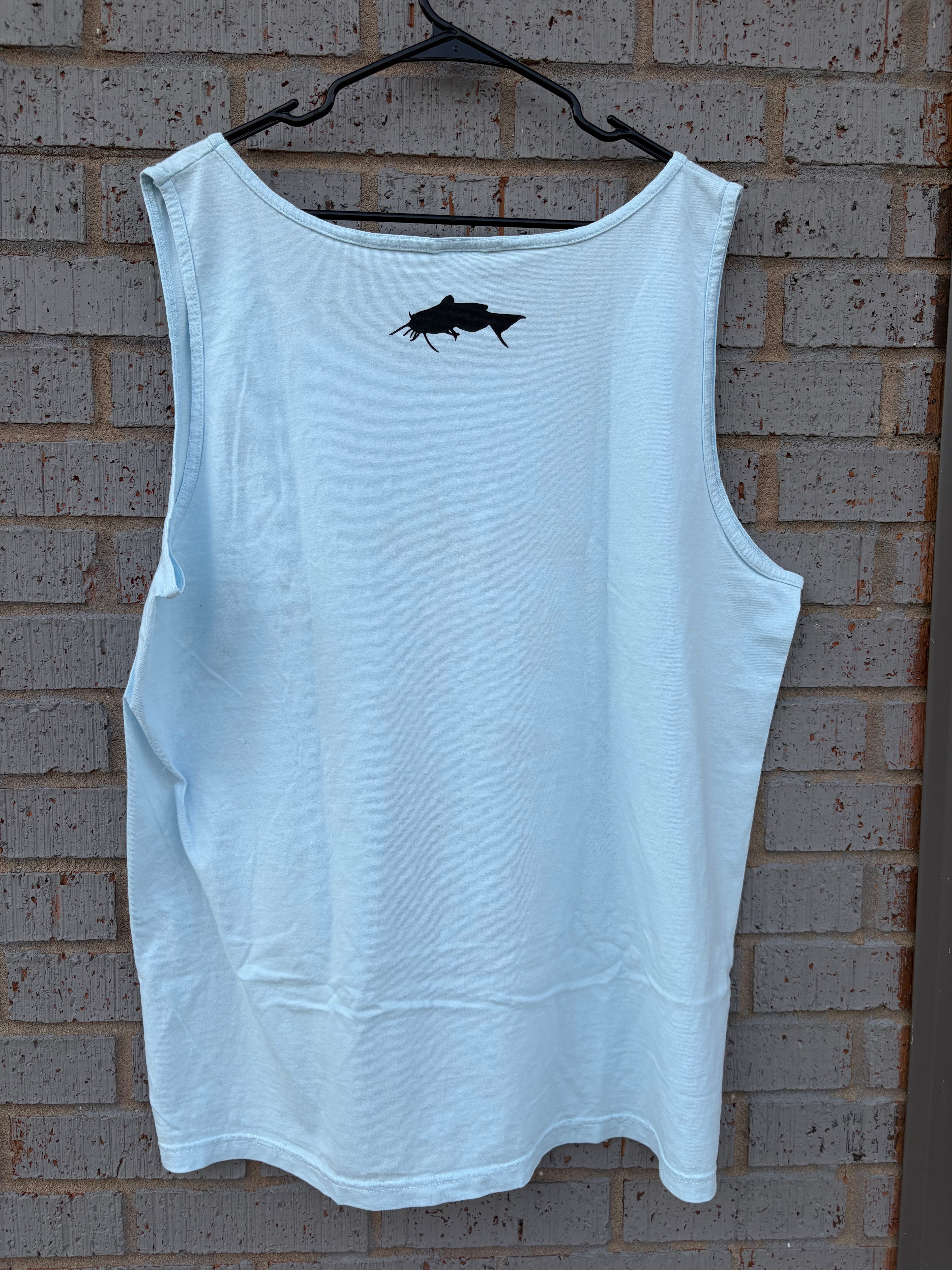 Powder Blue Company Tank (Floral)