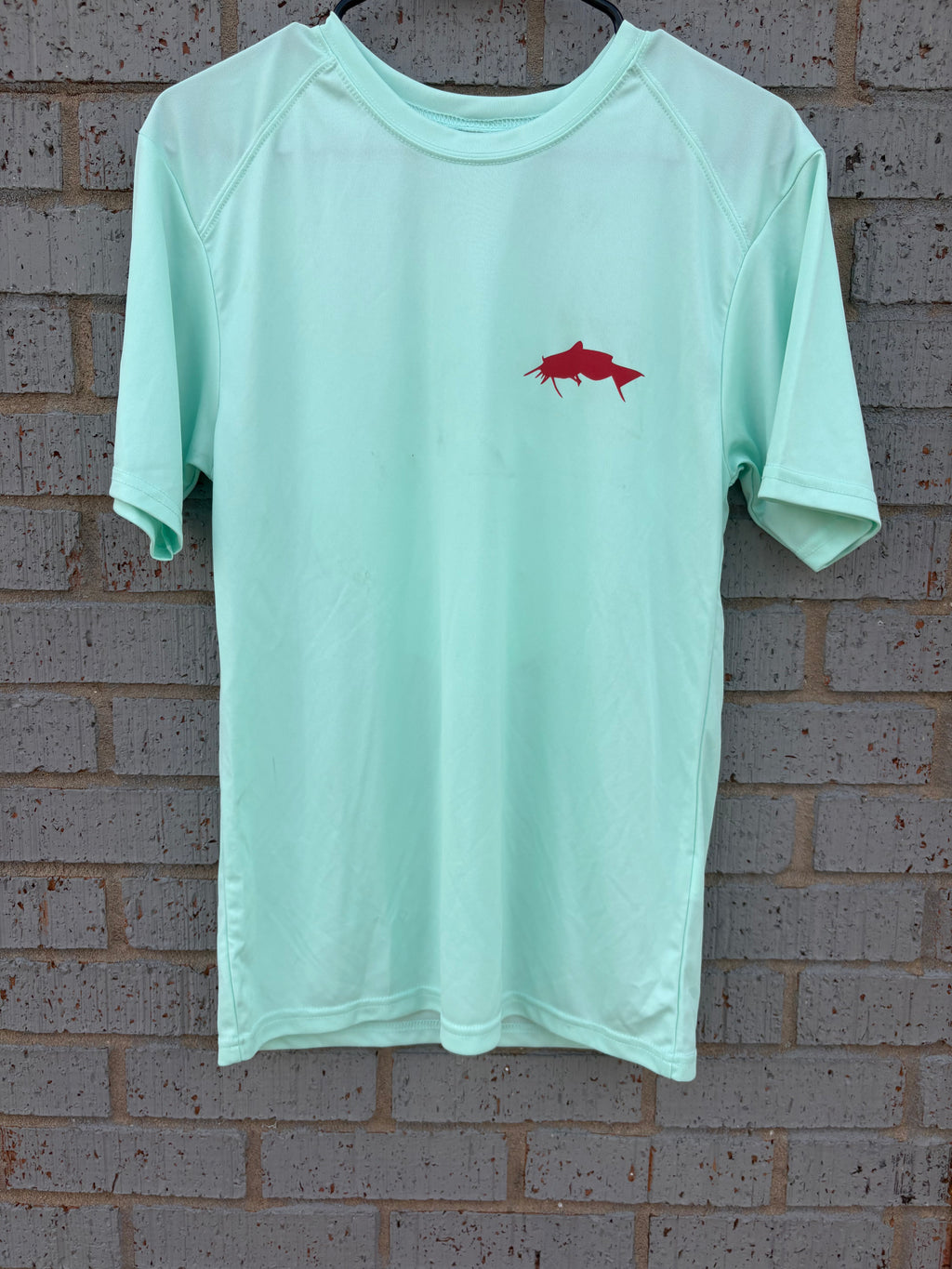 Green Short Sleeve Fishing Shirt